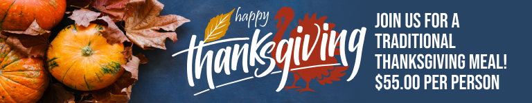  Join us for a traditional Thanksgiving Meal! $55.00 per person | Brennecke's Beach Broiler 